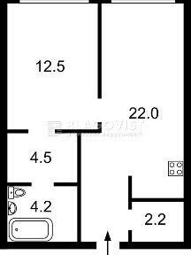 Продаж 2к квартири 50 кв. м на пров. Ужгородський 4/1 • ID 34987617