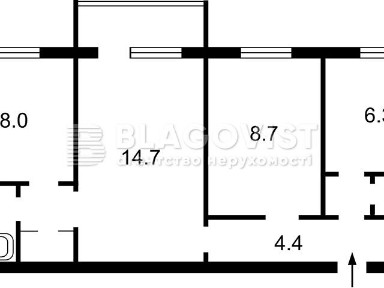Продаж 3к квартири 49 кв. м на просп. Голосіївський 122/2 • ID 34990186
