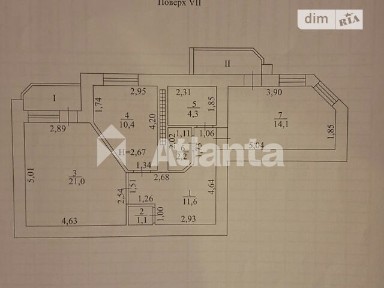 Продаж 2к квартири 67.3 кв. м на вул. Академіка Заболотного • ID 34991723