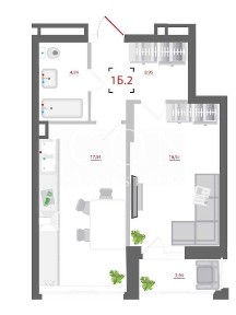 Продаж 1к квартири 51 кв. м на вул. Мокра 8-10 • ID 34993068