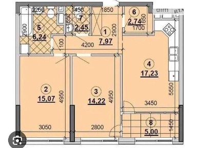Продаж 2к квартири 72 кв. м на наб. Дніпровська 15Є • ID 34994384
