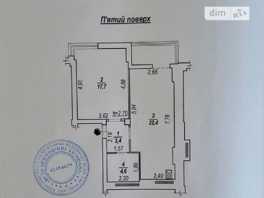 Продаж 1к квартири 51.9 кв. м на вул. Гурія Бухала 13 • ID 34993997