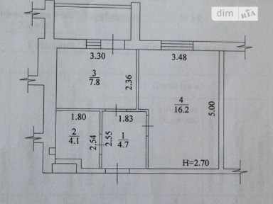 Продаж 1к квартири 34.6 кв. м на вул. Академіка Барабашова 14 • ID 34996937
