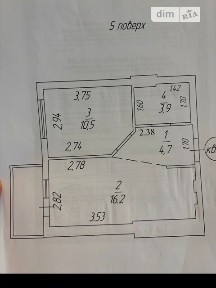 Продаж 1к квартири 39 кв. м на вул. Профспілкова 9А, кв. 50 • ID 34997310