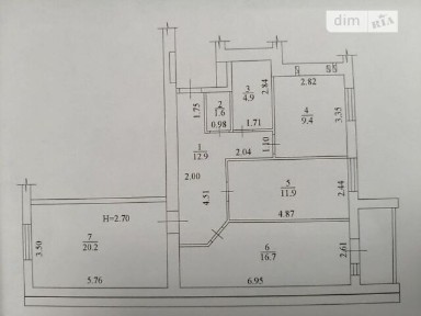 Продаж 3к квартири 80 кв. м на вул. Миру 41 • ID 34998791