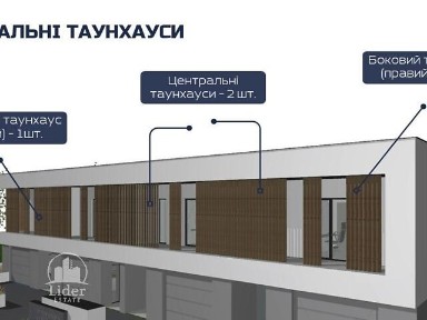 Продаж 2 поверхового таунхауса з ділянкою на 2 сотки, 175 кв. м, 4 кімнати, на вул. Бартока • ID 35004157