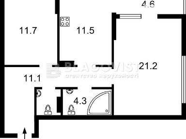 Продаж 2к квартири 65 кв. м на вул. Причальна 11 • ID 35003715