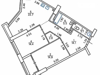 Продаж 2к квартири 79.9 кв. м на просп. Берестейський 11 корпус 3 • ID 35002323