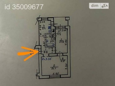 Продаж 2к квартири 51.8 кв. м на вул. Майка Йогансена 14/16 • ID 35009677