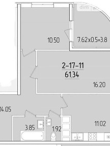 Продаж 2к квартири 61 кв. м на вул. Краснова • ID 35009156