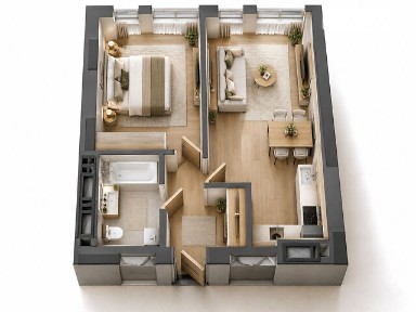 Продаж 1к квартири 42.81 кв. м на вул. Шевченка Тараса 31Б • ID 35008905
