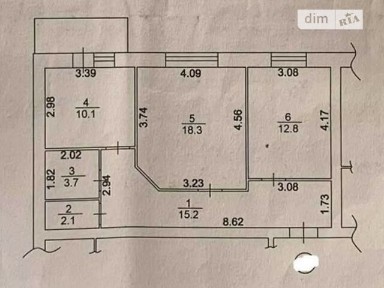 Продаж 2к квартири 63.5 кв. м на вул. Тернівська 2А, кв. 57 • ID 35007850