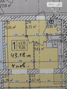 Продаж 1к квартири 43.18 кв. м на вул. Героя України Дмитра Крамара • ID 35007181
