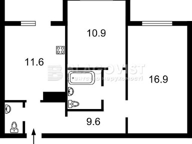 Продаж 2к квартири 57 кв. м на вул. Бориса Гмирі 14 • ID 35013087