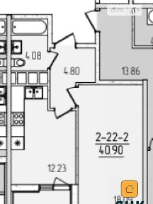 Продаж 1к квартири 40.5 кв. м на вул. Краснова 1Е • ID 35016011