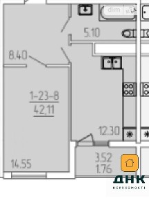 Продаж 1к квартири 41.8 кв. м на вул. Краснова 1Г • ID 35015994