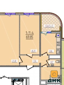 Продаж 1к квартири 68.5 кв. м на вул. Краснова 1Ж • ID 35015894