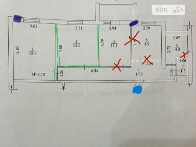 Продаж 3к квартири 76 кв. м на просп. Льва Ландау 52А • ID 35017751