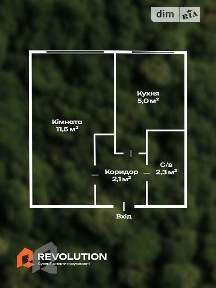 Продаж 1к квартири 21.2 кв. м на вул. Байди-Вишневецького 3А • ID 35017622
