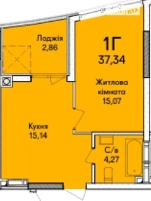 Продаж 1к квартири 37 кв. м на вул. Ольги Кобилянської 52 • ID 35020187