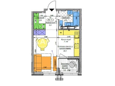 Продаж 1к квартири 36.1 кв. м на вул. Братів Шеметів 11 • ID 35014557