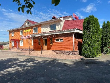 Продаж кафе, фасад траса Київ-Житомир + ділянка 75 соток