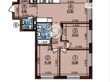Продаж 3к квартири 77 кв. м на вул. Всеволода Змієнка 13 • ID 35020051