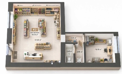 Комерційне приміщення 56 м² у ЖК Park Residence Знижка 15% від забудовника недалеко ЖК Європейка