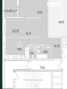 Продаж 2к квартири 63.33 кв. м на вул. Краснова • ID 35020737
