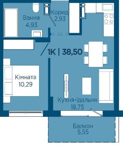 1 кімнатна квартира поруч Сільпо та озера.