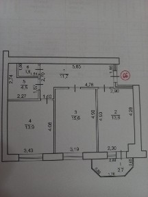 Продам 2-х кімнатну кв-ру новобудова в середині будинку.