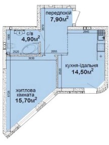 Продаж 1к квартири 43 кв. м на вул. Метрологічна 27Б • ID 35026714