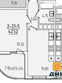 Продаж 1к квартири 41.3 кв. м на вул. Краснова 1Д • ID 35025274
