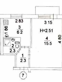 Продаж 1к квартири 27.9 кв. м на вул. Ігоря Юхновського 14 • ID 35029099