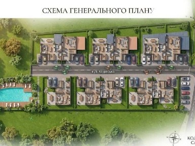 Продаж 2 поверхового дуплекса з ділянкою на 3.5 сотки, 241.42 кв. м, 3 кімнати, на вул. Кодіївська • ID 35029049
