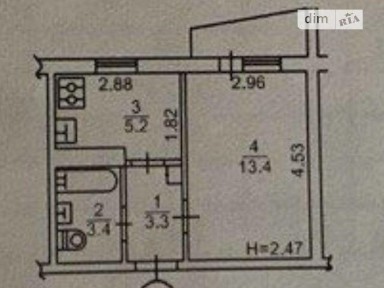 Продаж 1к квартири 26.1 кв. м на вул. Гусовського 2 • ID 35026810
