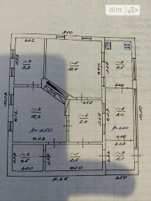 Продаж 1 поверхового будинку з ділянкою на 40 соток, 85 кв. м, 3 кімнати, на Соборна • ID 34734320