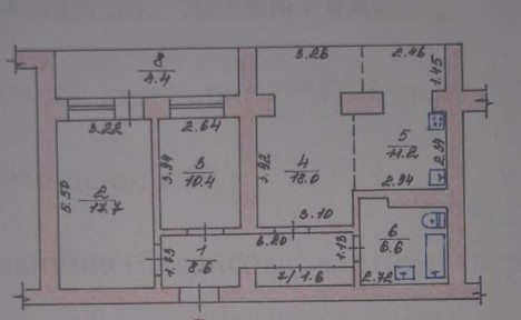 Продаю 3к/кв- студия пр. Мира 14/15 79/46/11 43000$
