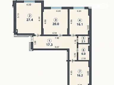 Продаж 3к квартири 105.1 кв. м на вул. Михайла Максимовича 32В • ID 35037657