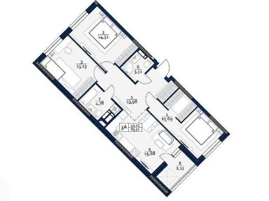 Продаж 3к квартири 83 кв. м на вул. Сім'ї Кульженків 22 • ID 35039840