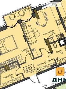 Продаж 1к квартири 58.61 кв. м на бул. Французький 3 • ID 35041983