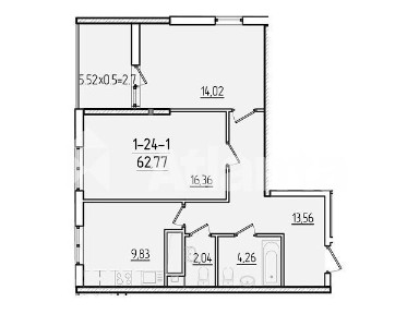 Продаж 2к квартири 69.7 кв. м на вул. Краснова • ID 35042022