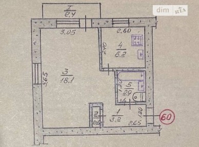 Продаж 1к квартири 33.4 кв. м • ID 35042151