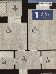 Продаж 1к квартири 39.92 кв. м на вул. Озерна 6/2В • ID 35046701