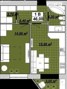 Продаж 1к квартири 48 кв. м на вул. Княгинин 44 корпус 9 • ID 35046726