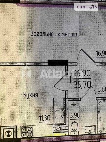 Продаж 1к квартири 35.7 кв. м на вул. Руська • ID 35045198