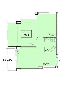 Продаж 2к квартири 57 кв. м на пров. Ванний • ID 35047917