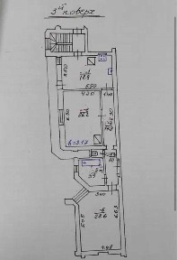 Простора 2-кімнатна квартира площею 95 м² в Історичному центрі Львова