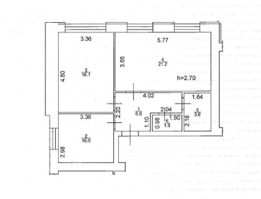 2-кімнатна з документами 60м² Нові Метри Центр, Ірпінь