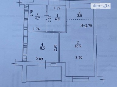 Продаж 1к квартири 40 кв. м на вул. Миру 49 • ID 35049869